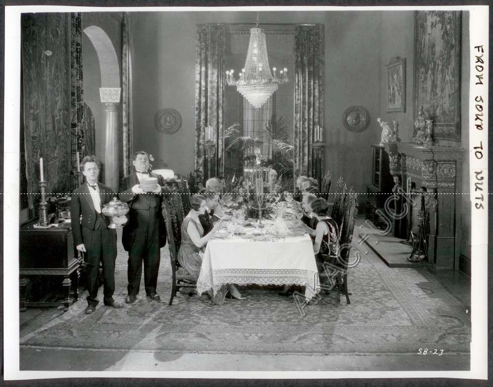 Movie Still Laurel Hardy from Soup to Nuts 1928 Hal Roach Studios