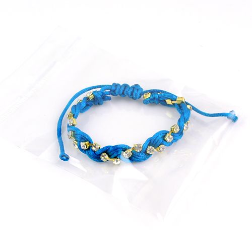  Knit Friendship Bracelets Rhinestone Lucky Bracelet BR1288