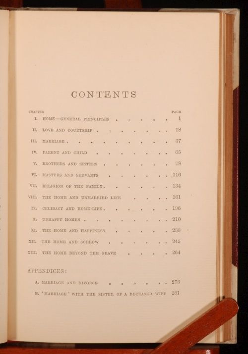 1895 CHRISTIAN HOME Foundation Duties Religion W.J. KNOX LITTLE