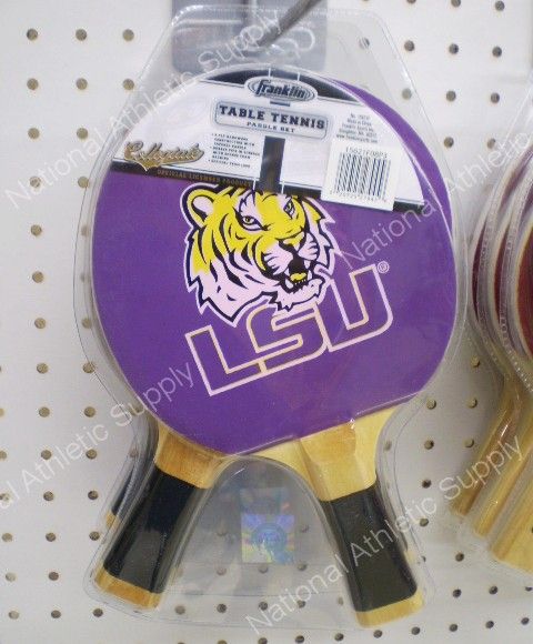 LSU Table Tennis Paddle Set Ping Pong Rackets by Franklin