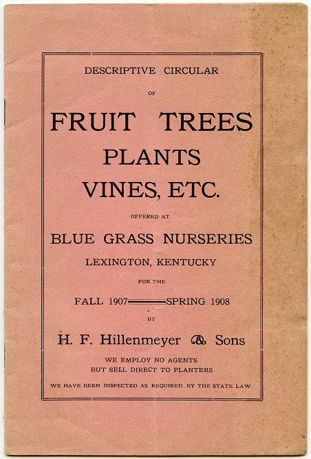  of Fruit Trees, Plants, Vines, etc. Offered at Blue Grass Nurseries