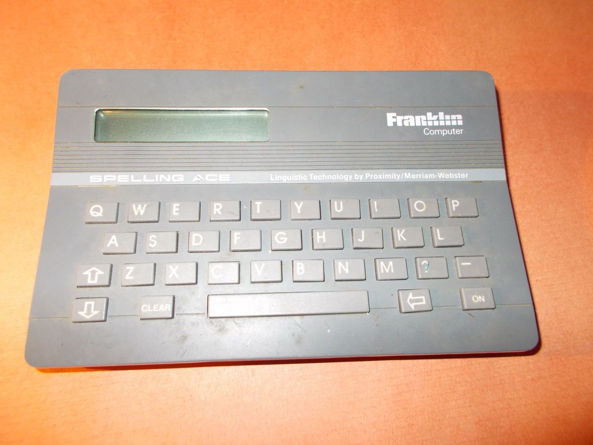 Franklin Spelling ACE computer Handheld Electronics Spell checker SA