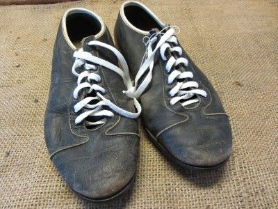  Leather Football Cleats  Old Antique Equipment Baseball Shoes 7495