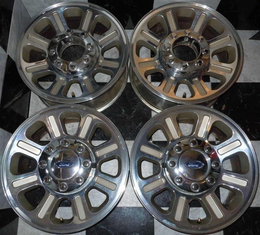 Ford F250 F350 F 250 F 350 King Ranch 18 Polished Factory OE Wheels