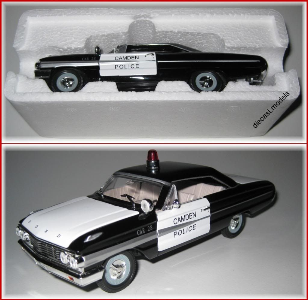 Ford Galaxie Police Car 1964 1 32 Scale Diecast Model