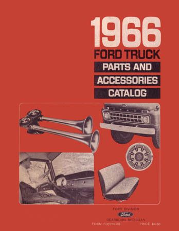 1966 Ford Truck Parts Book List Guide Catalog Manual