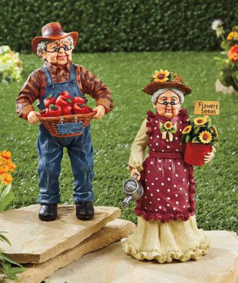 Garden Statues Grandparents You Will Get One Grandpa and One Grandma