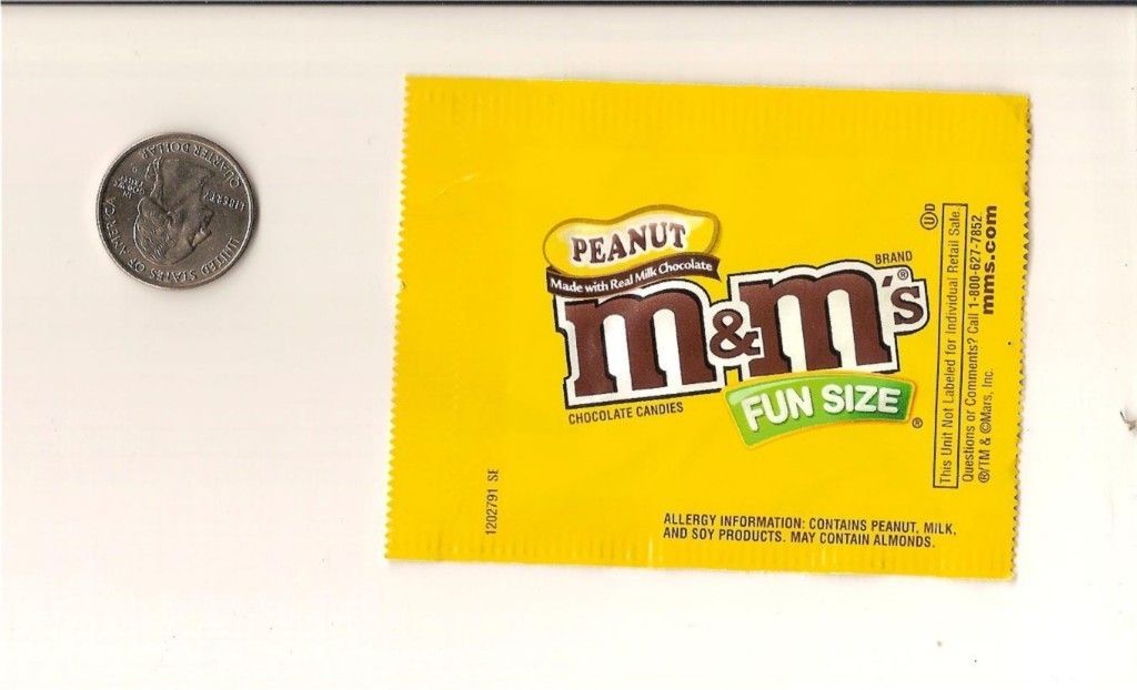 RARE M M SEALED WRAPPER NO CANDY INSIDE MARS MANUFACTURE DEFECT peanut