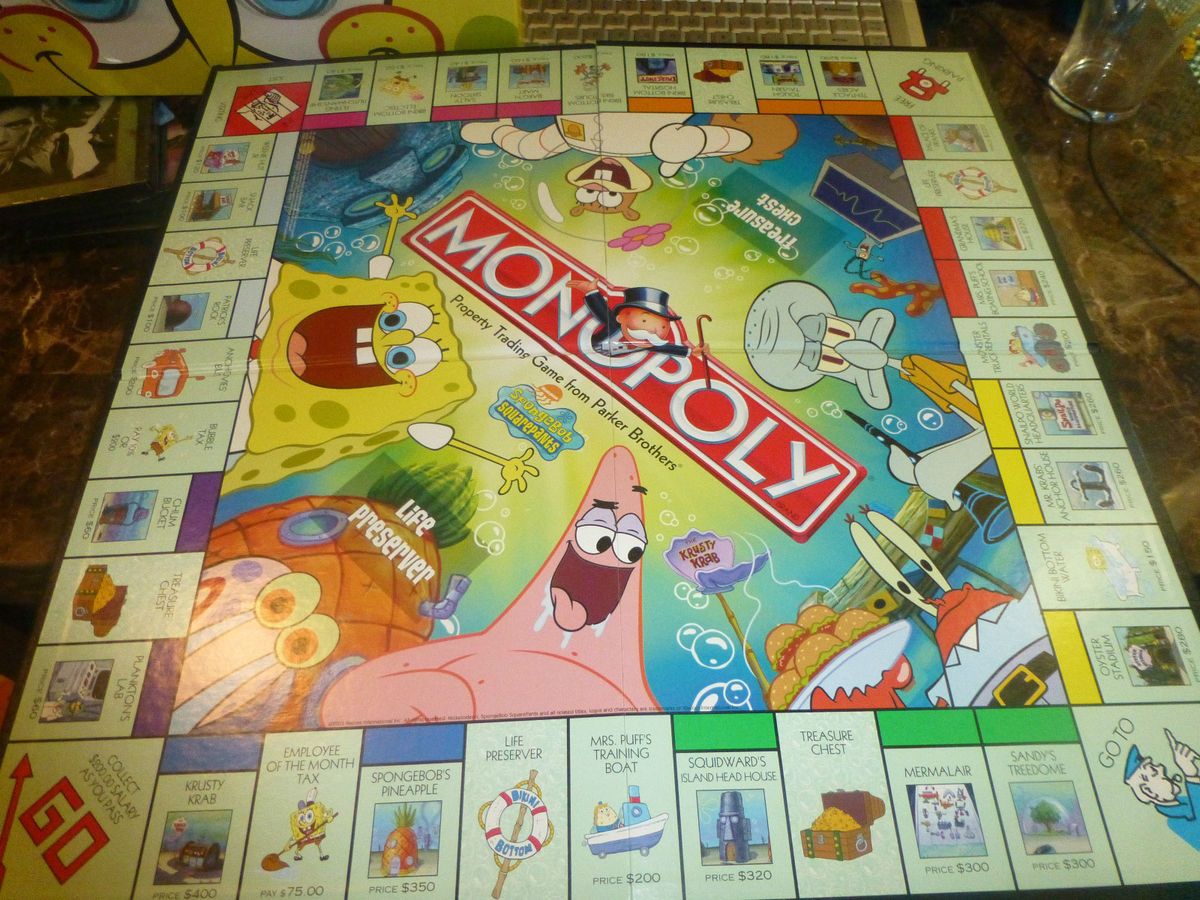 Nicks Spongebob Squarepants Monopoly Board Game