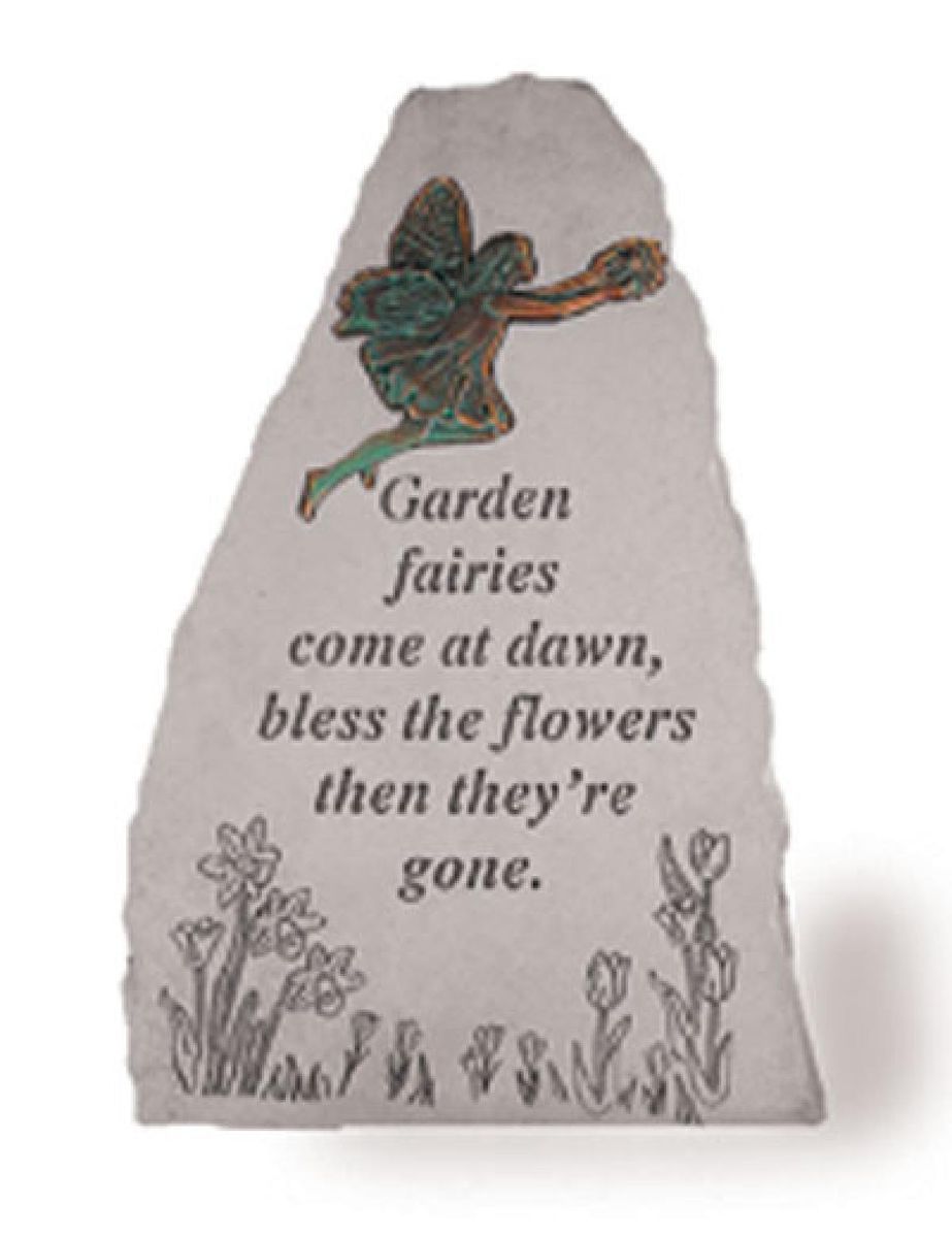 Garden Fairies Come at Dawn with Metal Fairy Insert 16 75 Obelisk