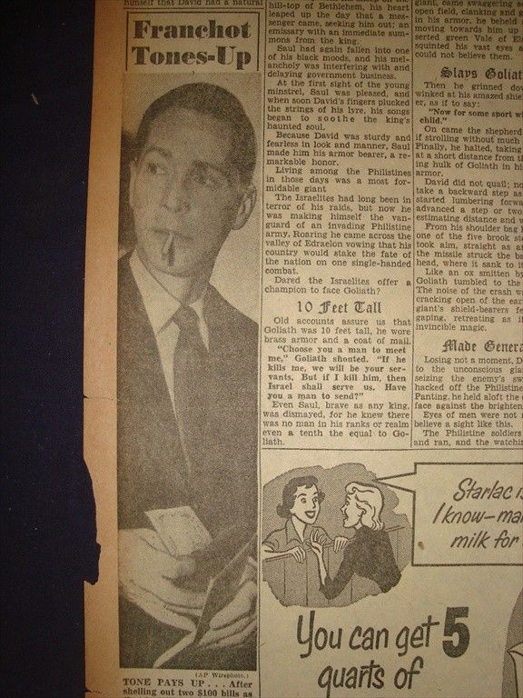 080538CR Franchot Tone Charged Beating Florabel Muir December 12 1951