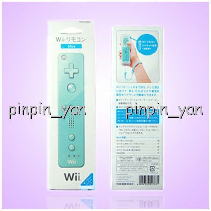 Blue Wii Remote Controller for Nintendo Wii Game Silicone Case Strap