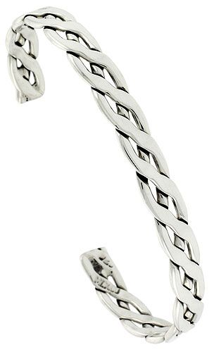  Solid Sterling Silver Bracelet is all Hand Made with a heavy gause