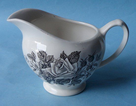  English Ironstone Vintage Dinnerware Gainsborough Rose Creamer