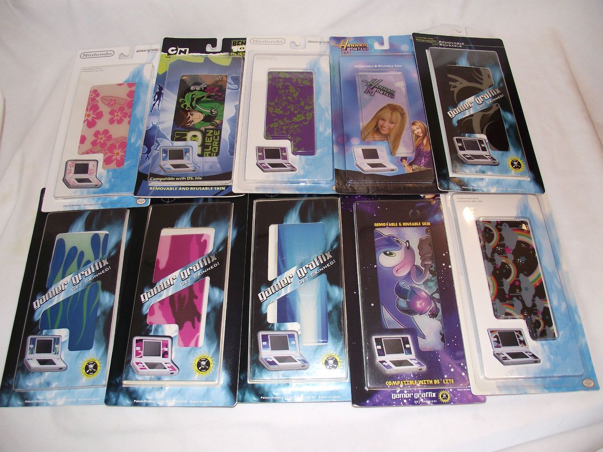   100 LOT Nintendo DS Lite Gamer Graffix Skin Decal NEW 3DS Game Boy