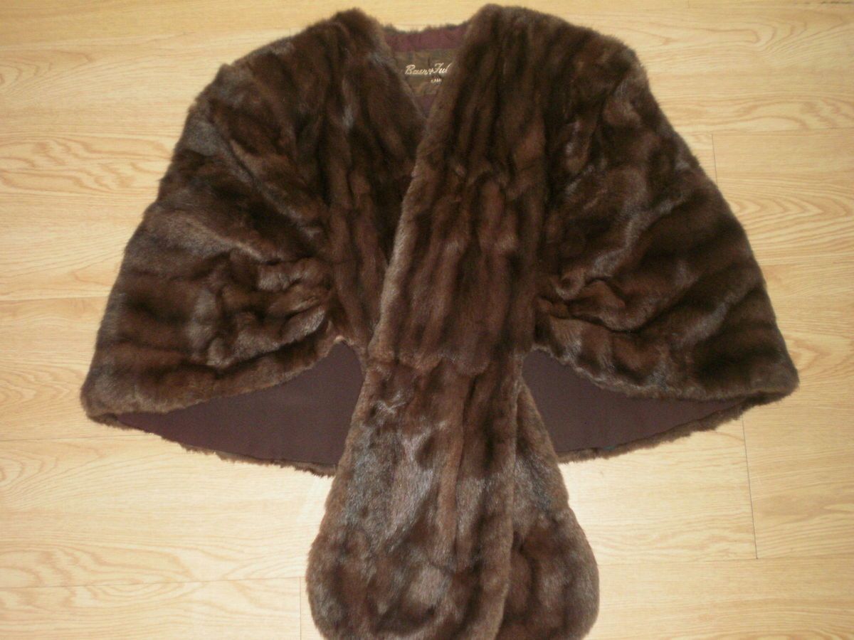 Vintage Mink Stole Stix Baer and Fuller