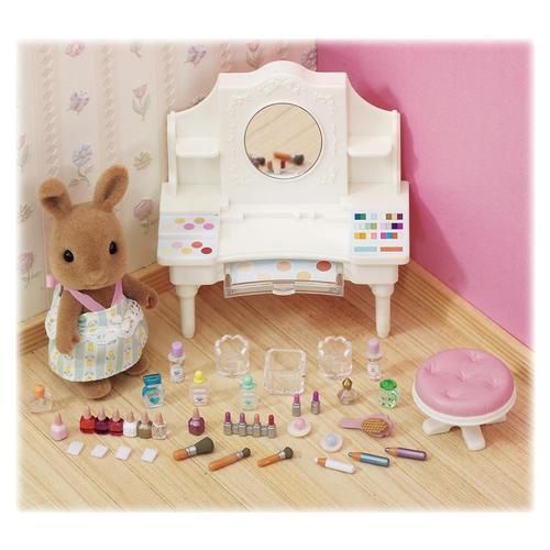   Calico Critters HANNAH HOLLYWOOD Furniture VANITY make up 28 pc SET