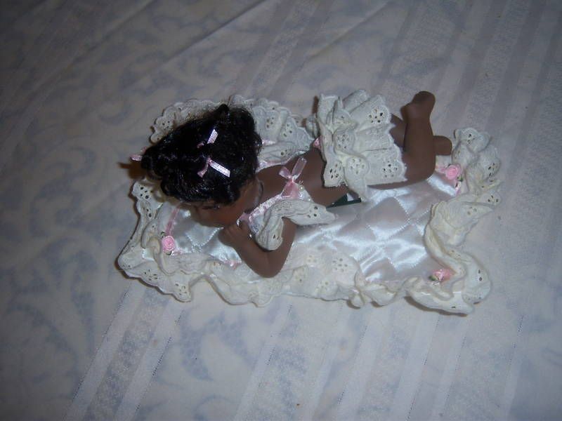 Geppeddo Playtime Series Jesse Black Porcelain Baby Doll Beautiful