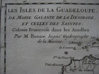  Map Guadeloupe French West Indies Marie Galante Pointe À Pitre