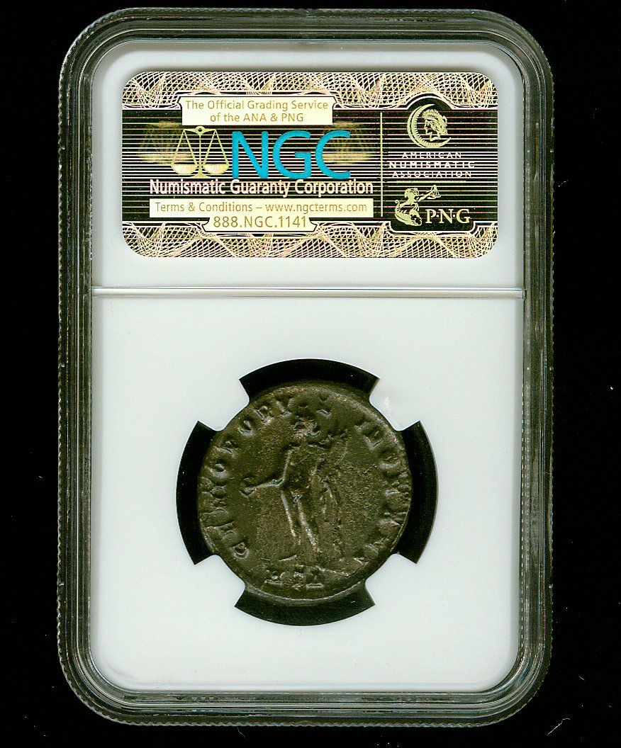 Roman Empire Galerius Ad 305 311 Bi Nummus Heraclea Reverse Genius NGC