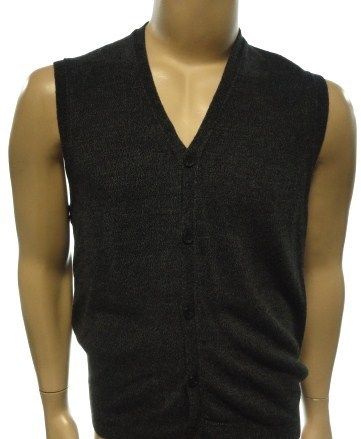 MENS GEOFFREY BEENE SUPER SOFT NEWSPRINT SWEATER VEST sz M MSRP 60 00