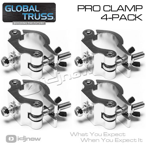 Global Truss Pro Clamp Heavy Duty Lighting Clamp 4 Pack