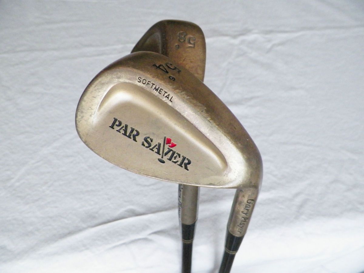 Vintage Gary Player Par Saver Golf Clubs Soft Metal Copper Wedge Set