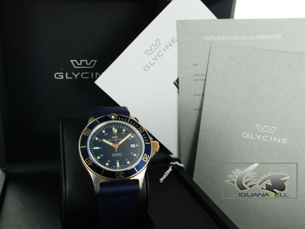 Glycine Watch Combat Sub 2 Tone Automatic 3863 38 B6 D8