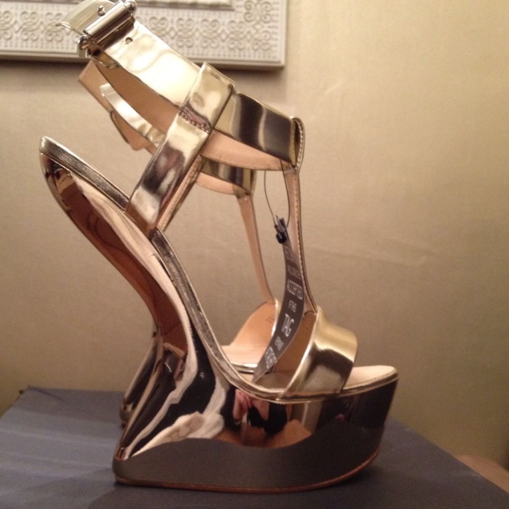 Giuseppe Zanotti Metallic Wedge Sandall