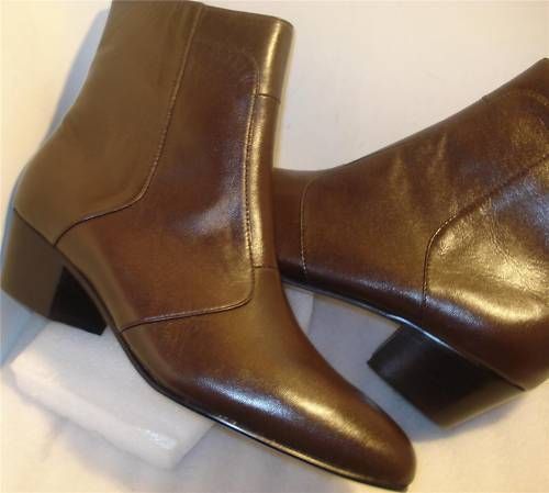 Giorgio Brutini Mens Boots Cuban Heel Brown US Sz7 5 W