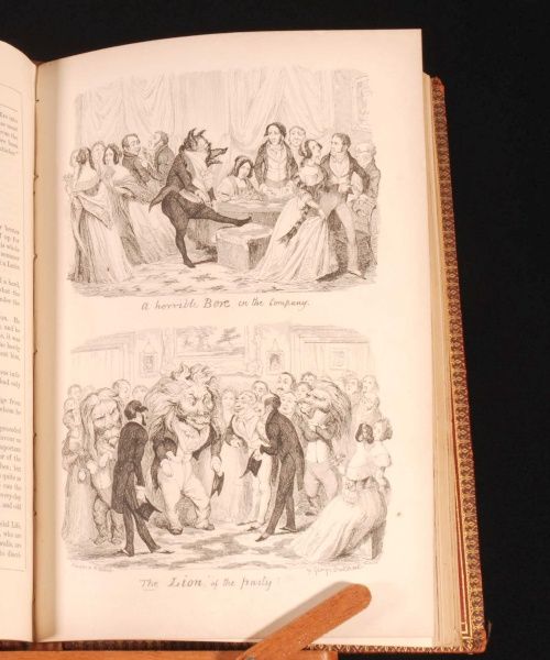 1869 George Cruikshanks Table Book Caricatures Illus