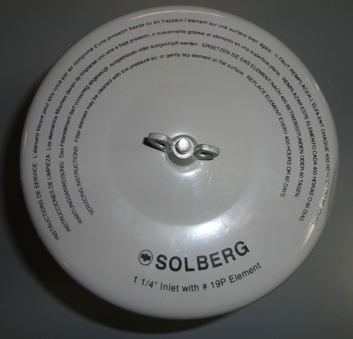 Solberg 1 1 4 Inlet with 19P Element