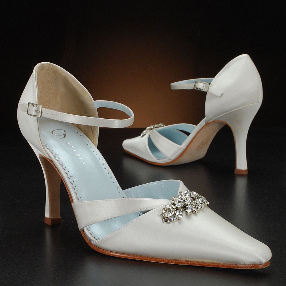 Grazia Ava Bridal Wedding Shoes Ivory