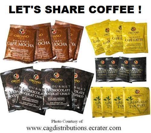 Organo Gold Coffee FREE SAMPLES pay only S&H. Black Latte Chocolate