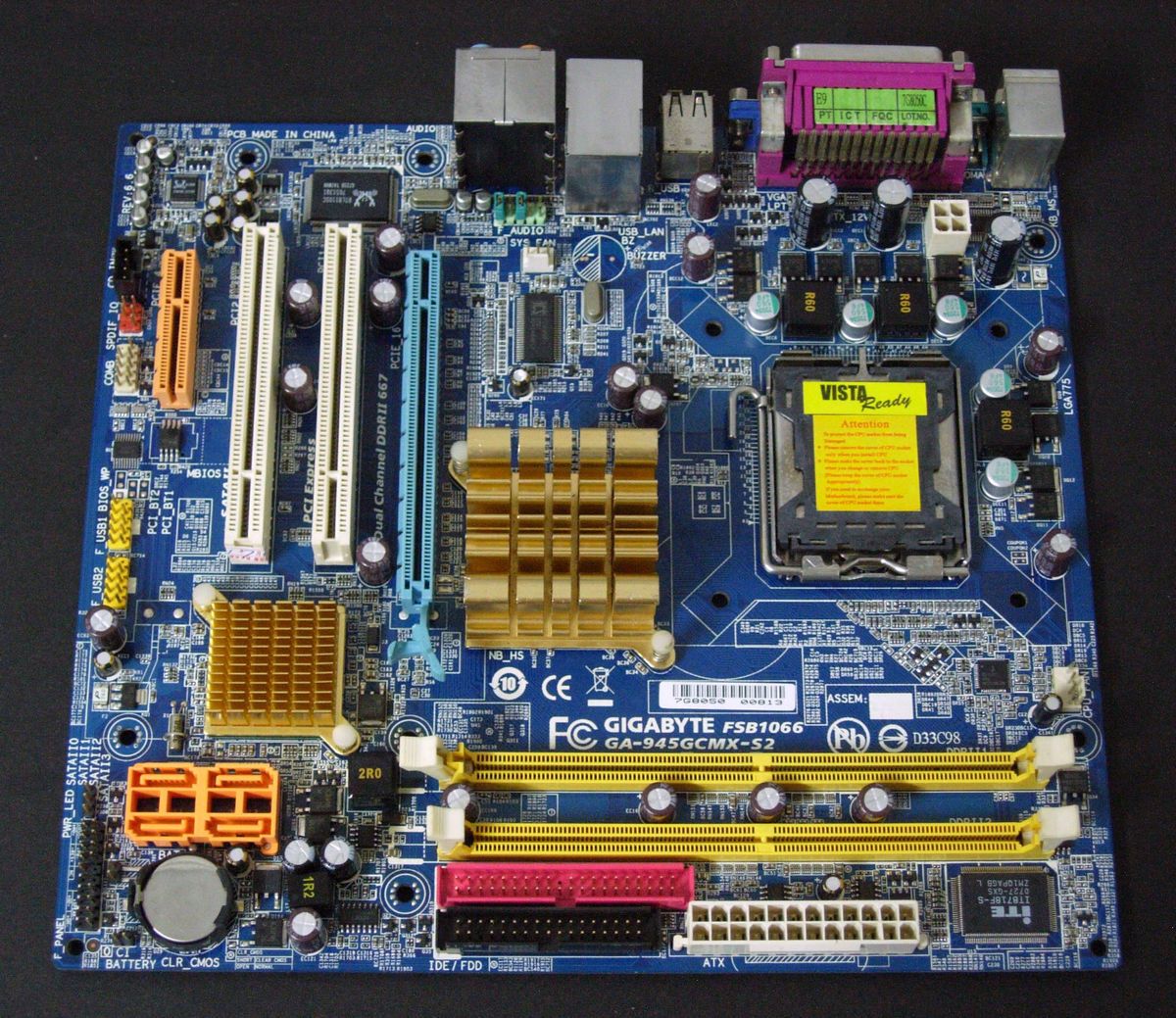Gigabyte GA 945GCMX S2 Socket 775 Core 2 Motherboard Micro ATX