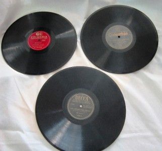 Lot 3 Vintage 78 Records Art Gillham Ink Spots Charloteers