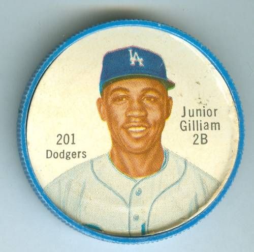 1962 Junior Gilliam Salada Tea Plastic Coin 201