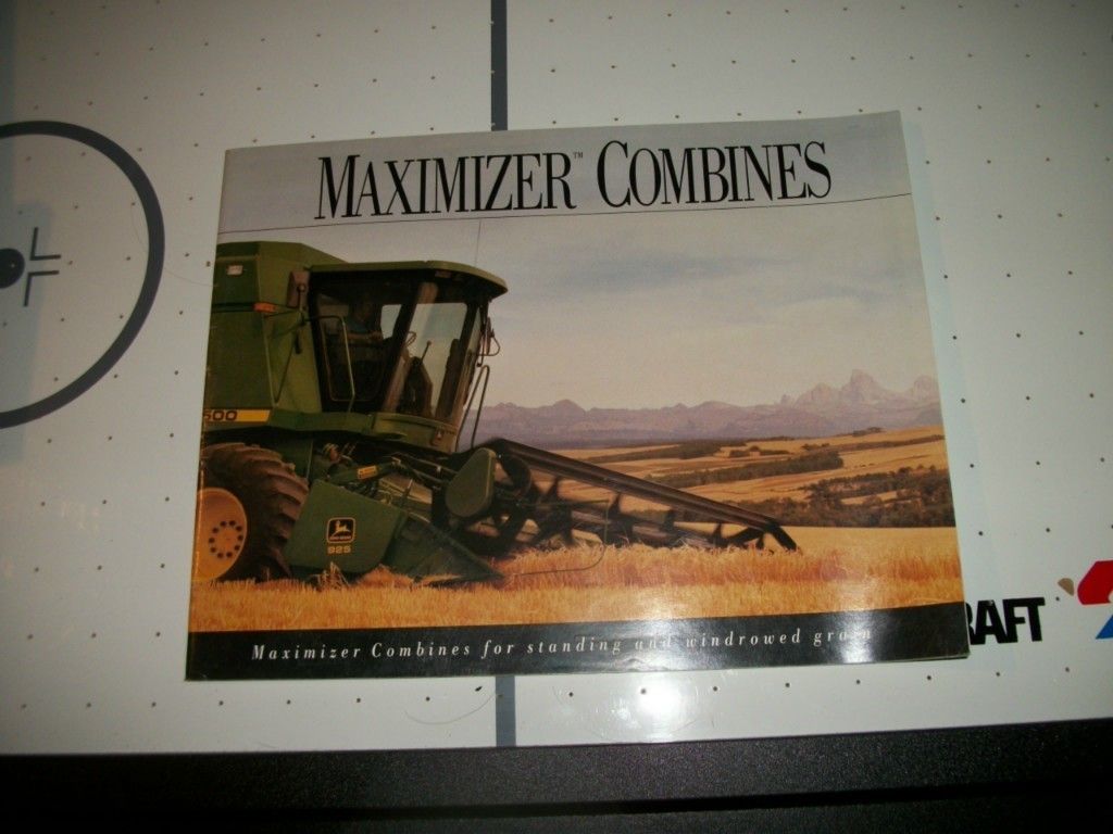 John Deere Maximizer Combines Sales Brochure