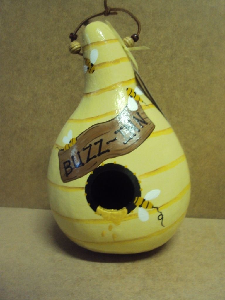 Handpainted Gourd Birdhouse