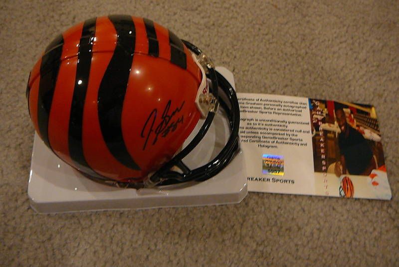 Jermaine Gresham Mini Autographed Bengals Helmet w COA