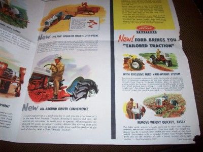  Ford 700 900 Series Tricycle Tractor Brochure Gowrie Iowa