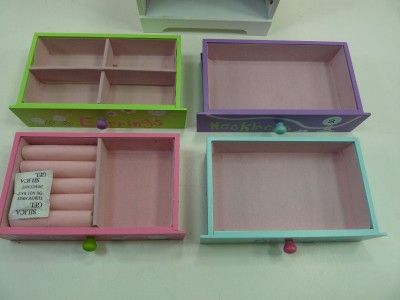 Little Girls Pink Purple Jewelry Box with Drawers Childrens Toys