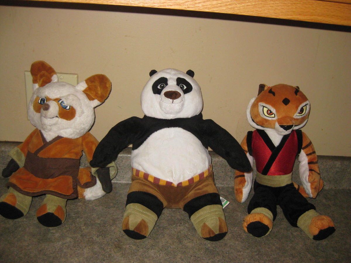 Kohls Cares Kung Fu Panda Set Tigress, Po and Master Shifu Plush
