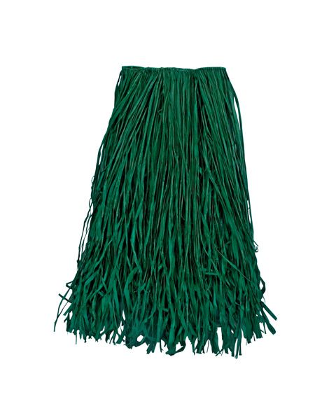 Green Raffia Grass Skirt Adult