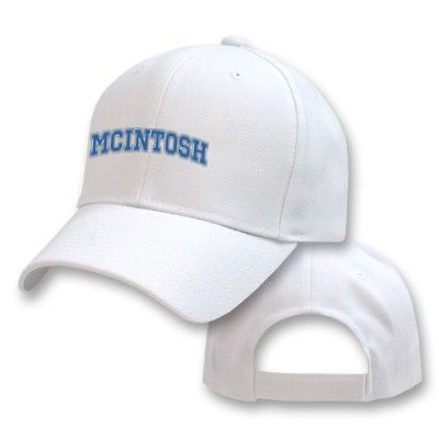 COLLEGIATE MCINTOSH FAMILY NAME EMBROIDERED EMBROIDERY SPORT BASEBALL