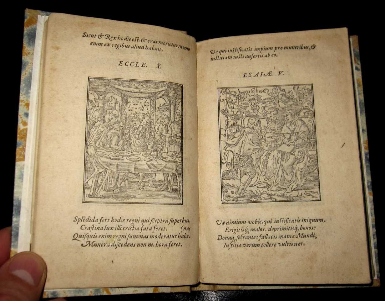 1572 Hans Holbein Dance of Death 53 Woodcuts Complete