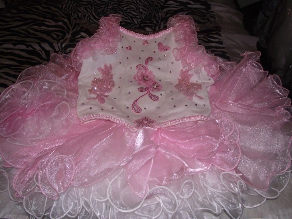 Piece Custom Made Glitz Pageant Dress