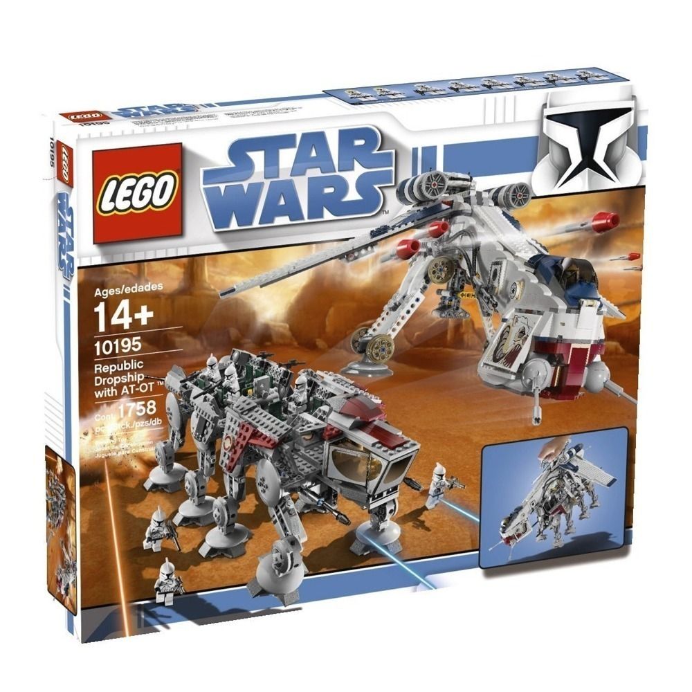 Lego 10195 Republic Dropship with at OT Walker