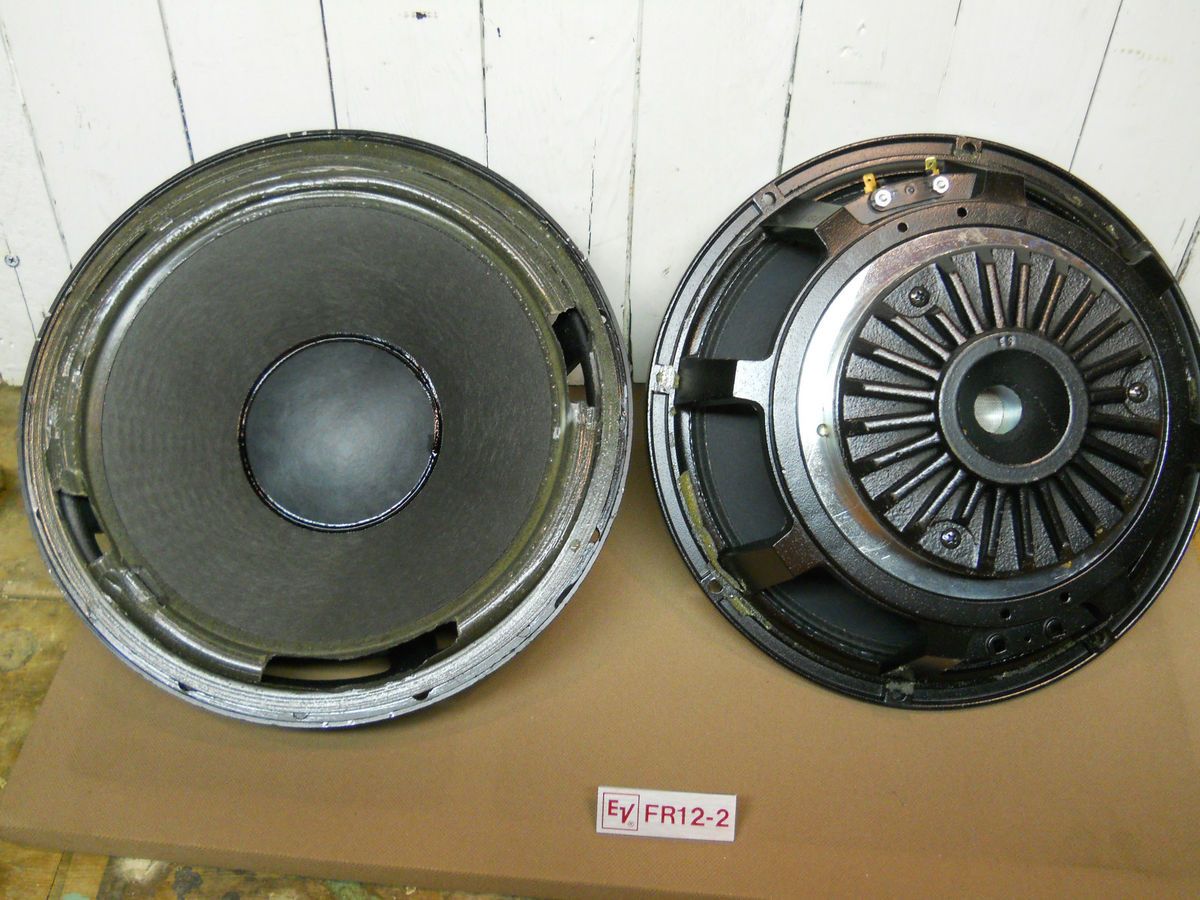 Vintage Electro Voice Stereo FR12 2 Speaker 12 Pair