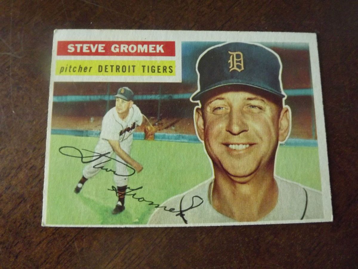 1956 Topps 310 Steve Gromek EX NM